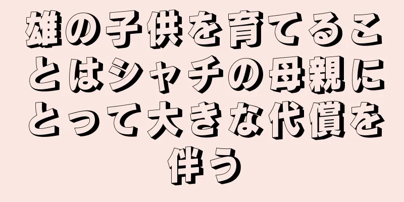 雄の子供を育てることはシャチの母親にとって大きな代償を伴う
