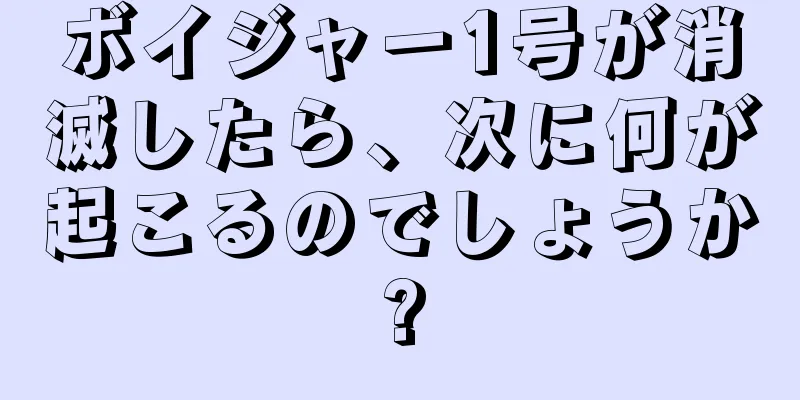 ボイジャー1号が消滅したら、次に何が起こるのでしょうか?