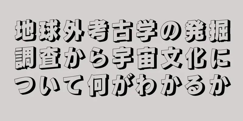 地球外考古学の発掘調査から宇宙文化について何がわかるか