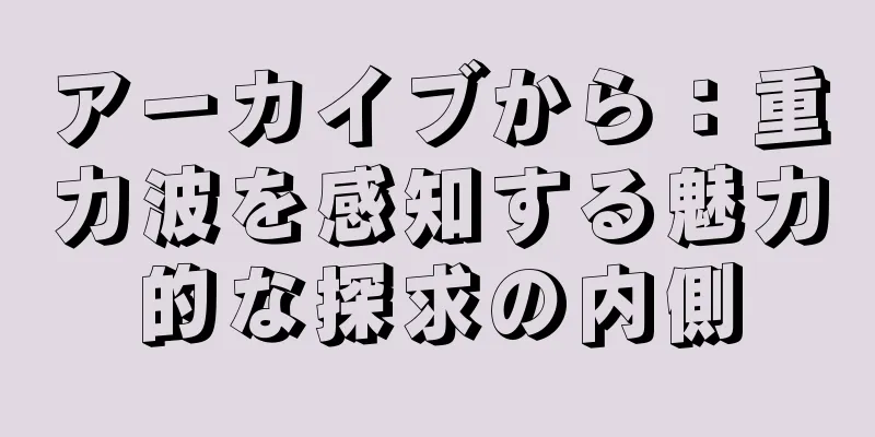 アーカイブから：重力波を感知する魅力的な探求の内側