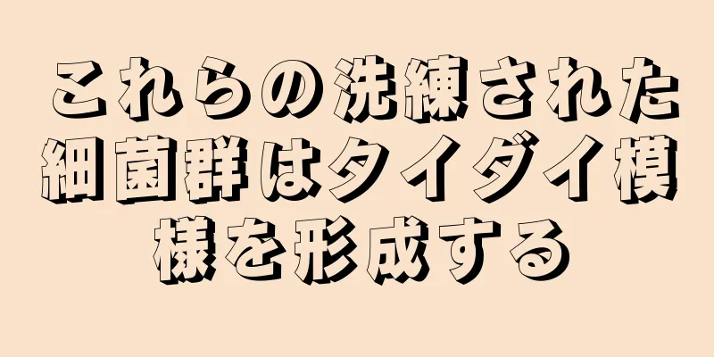 これらの洗練された細菌群はタイダイ模様を形成する