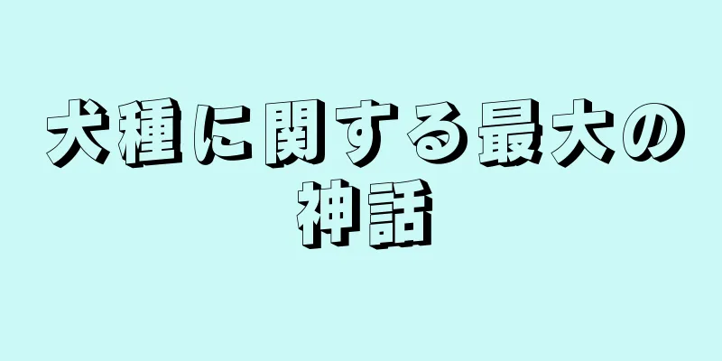 犬種に関する最大の神話
