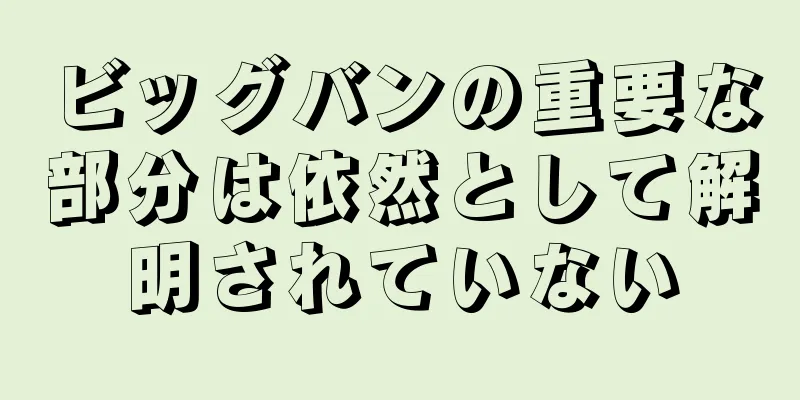 ビッグバンの重要な部分は依然として解明されていない
