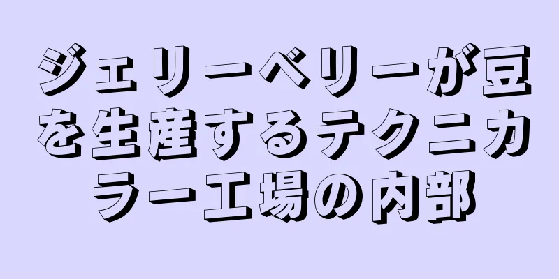 ジェリーベリーが豆を生産するテクニカラー工場の内部