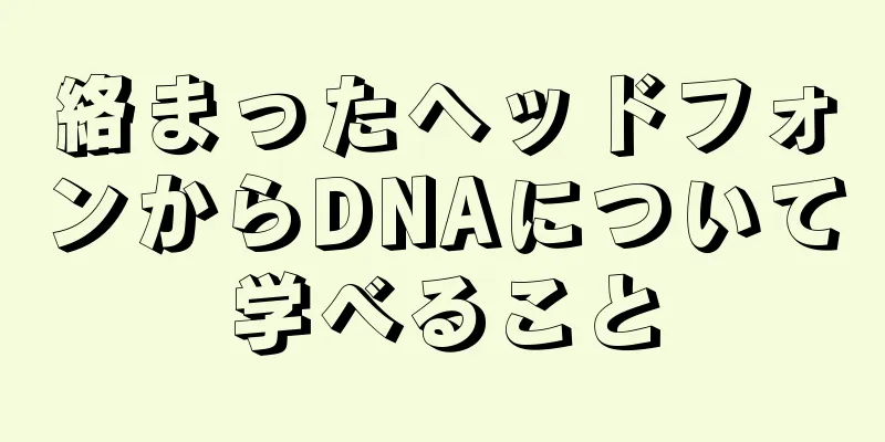 絡まったヘッドフォンからDNAについて学べること