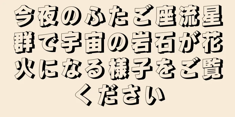 今夜のふたご座流星群で宇宙の岩石が花火になる様子をご覧ください