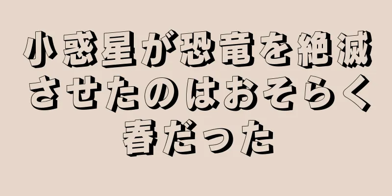 小惑星が恐竜を絶滅させたのはおそらく春だった