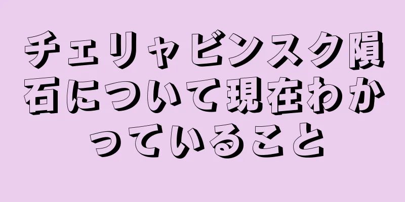 チェリャビンスク隕石について現在わかっていること