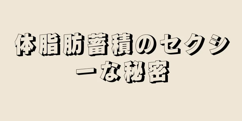 体脂肪蓄積のセクシーな秘密