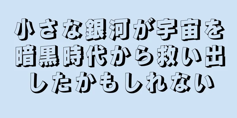 小さな銀河が宇宙を暗黒時代から救い出したかもしれない