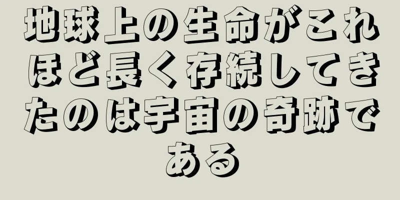 地球上の生命がこれほど長く存続してきたのは宇宙の奇跡である