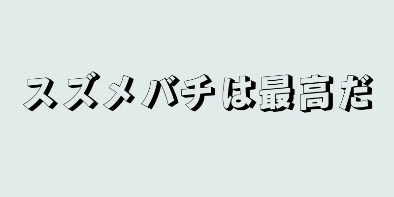 スズメバチは最高だ