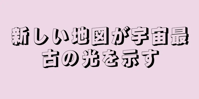 新しい地図が宇宙最古の光を示す