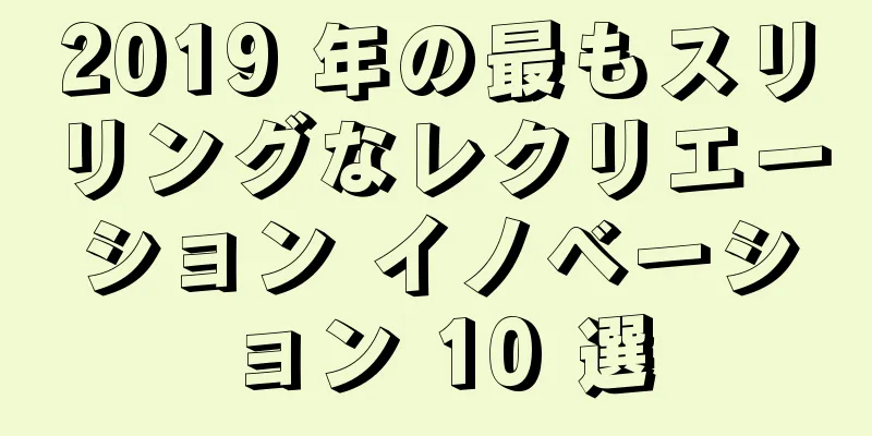 2019 年の最もスリリングなレクリエーション イノベーション 10 選