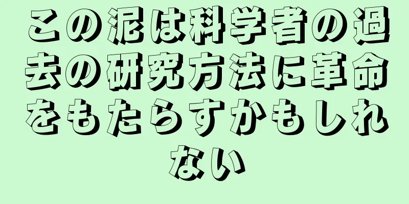 この泥は科学者の過去の研究方法に革命をもたらすかもしれない