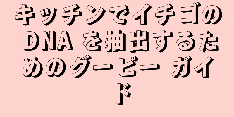 キッチンでイチゴの DNA を抽出するためのグーピー ガイド