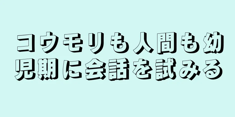 コウモリも人間も幼児期に会話を試みる