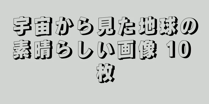 宇宙から見た地球の素晴らしい画像 10 枚