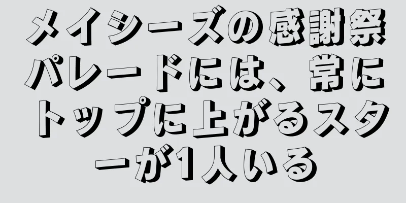 メイシーズの感謝祭パレードには、常にトップに上がるスターが1人いる