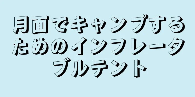 月面でキャンプするためのインフレータブルテント
