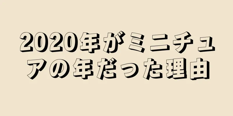 2020年がミニチュアの年だった理由
