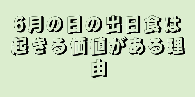 6月の日の出日食は起きる価値がある理由