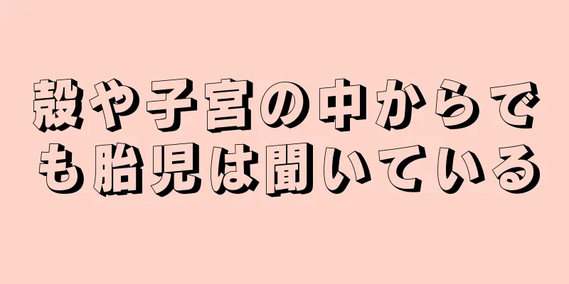 殻や子宮の中からでも胎児は聞いている
