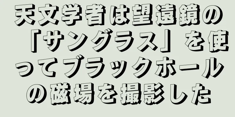 天文学者は望遠鏡の「サングラス」を使ってブラックホールの磁場を撮影した