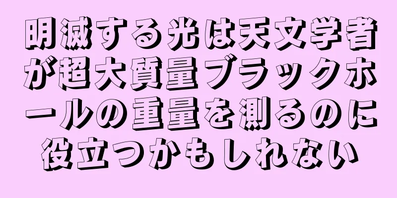 明滅する光は天文学者が超大質量ブラックホールの重量を測るのに役立つかもしれない