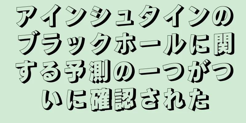 アインシュタインのブラックホールに関する予測の一つがついに確認された