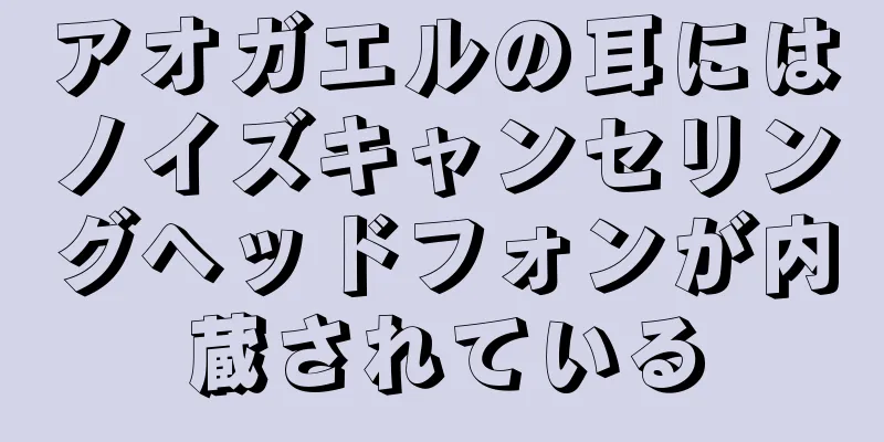 アオガエルの耳にはノイズキャンセリングヘッドフォンが内蔵されている