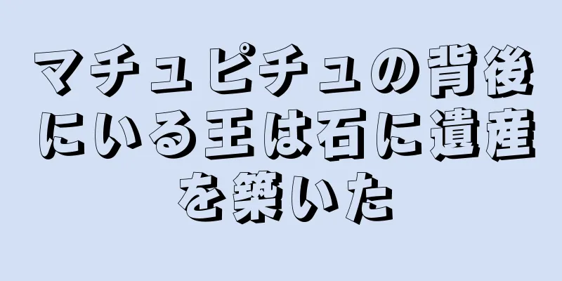 マチュピチュの背後にいる王は石に遺産を築いた