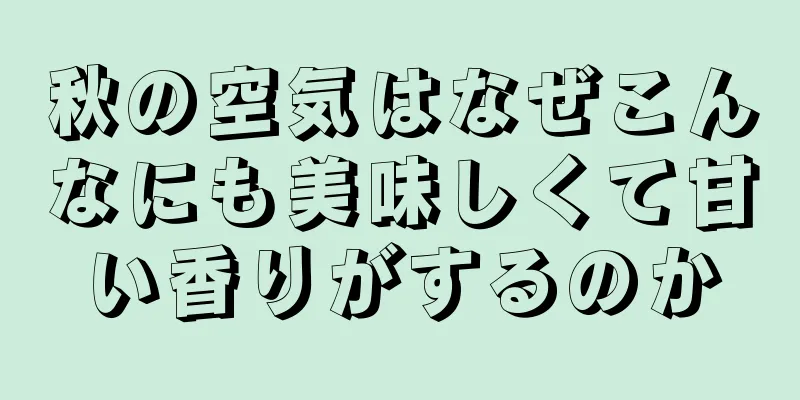 秋の空気はなぜこんなにも美味しくて甘い香りがするのか