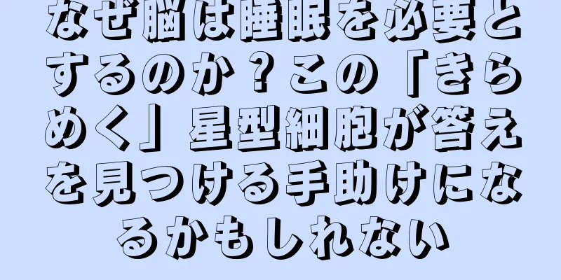 なぜ脳は睡眠を必要とするのか？この「きらめく」星型細胞が答えを見つける手助けになるかもしれない