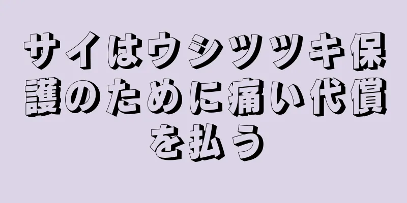 サイはウシツツキ保護のために痛い代償を払う