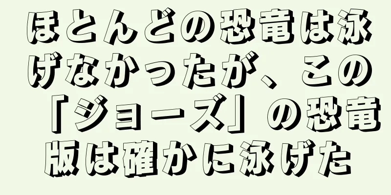 ほとんどの恐竜は泳げなかったが、この「ジョーズ」の恐竜版は確かに泳げた