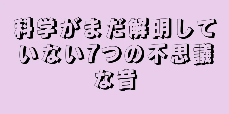科学がまだ解明していない7つの不思議な音
