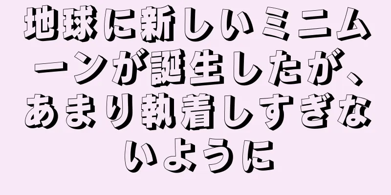 地球に新しいミニムーンが誕生したが、あまり執着しすぎないように