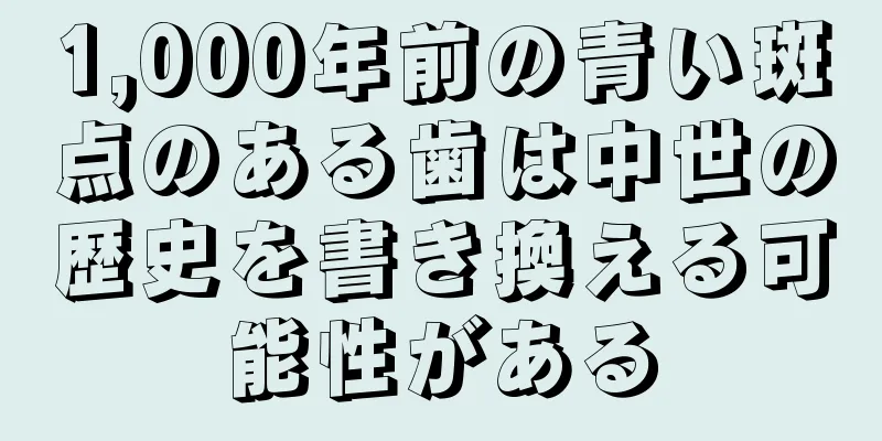 1,000年前の青い斑点のある歯は中世の歴史を書き換える可能性がある