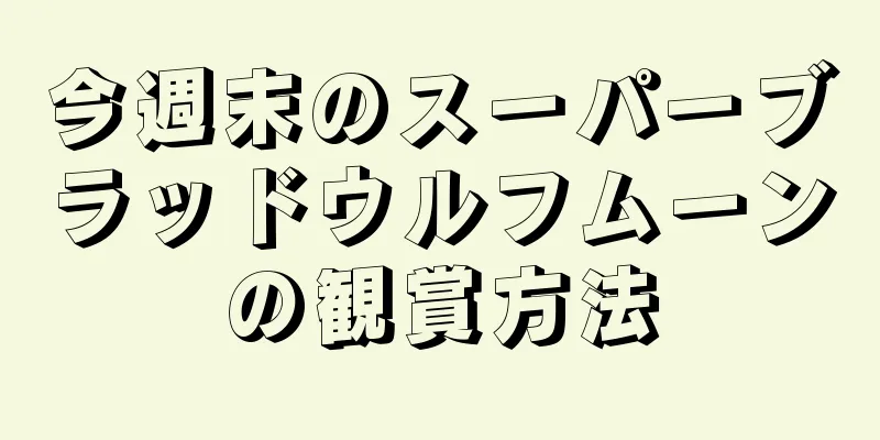 今週末のスーパーブラッドウルフムーンの観賞方法
