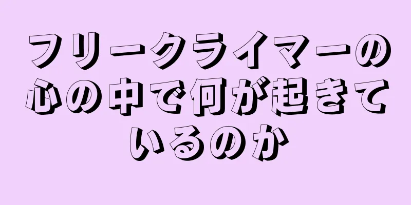 フリークライマーの心の中で何が起きているのか
