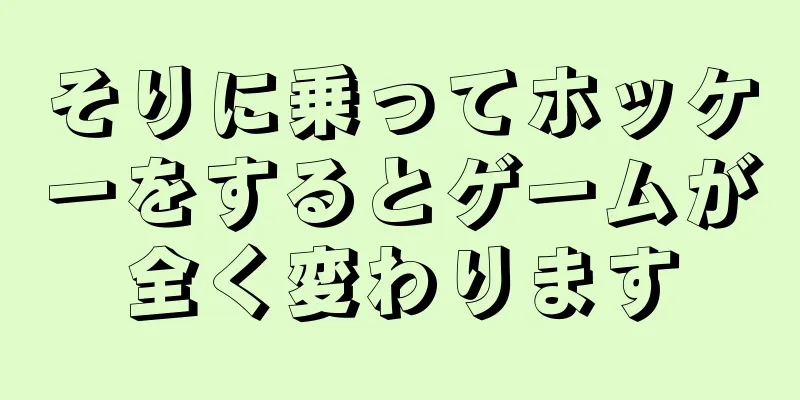 そりに乗ってホッケーをするとゲームが全く変わります