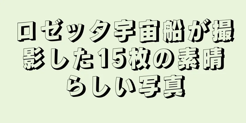 ロゼッタ宇宙船が撮影した15枚の素晴らしい写真