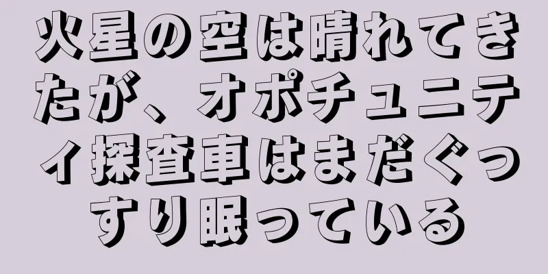 火星の空は晴れてきたが、オポチュニティ探査車はまだぐっすり眠っている