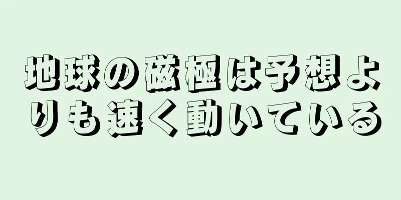 地球の磁極は予想よりも速く動いている