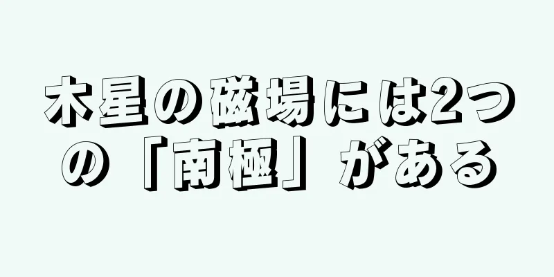 木星の磁場には2つの「南極」がある