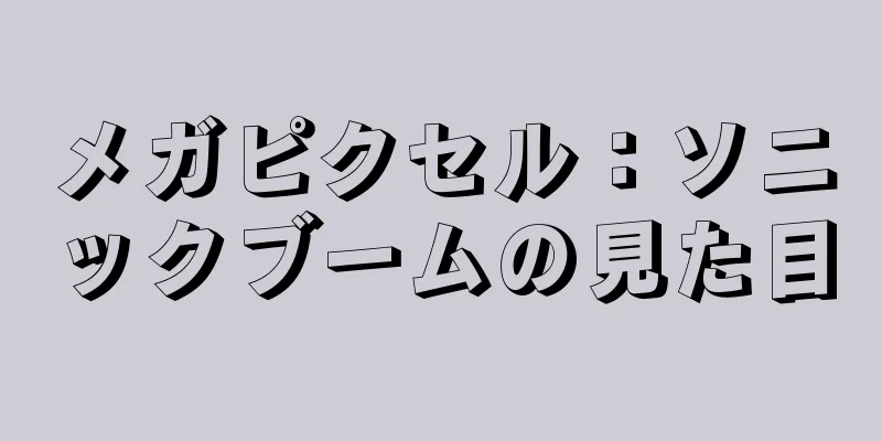 メガピクセル：ソニックブームの見た目