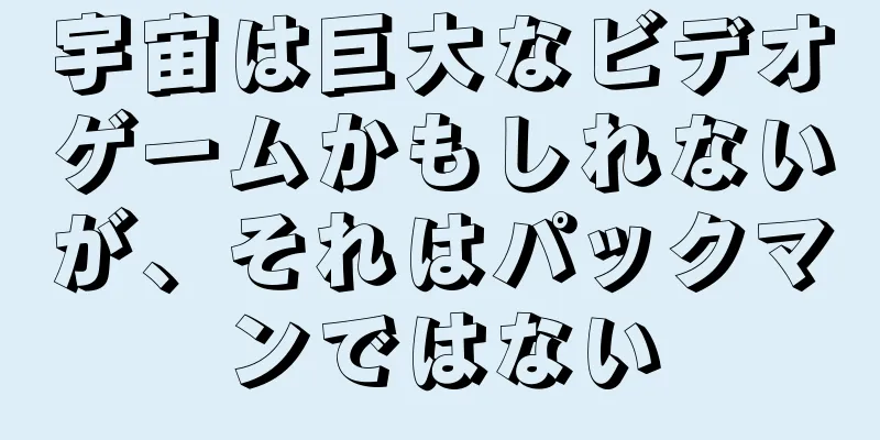宇宙は巨大なビデオゲームかもしれないが、それはパックマンではない