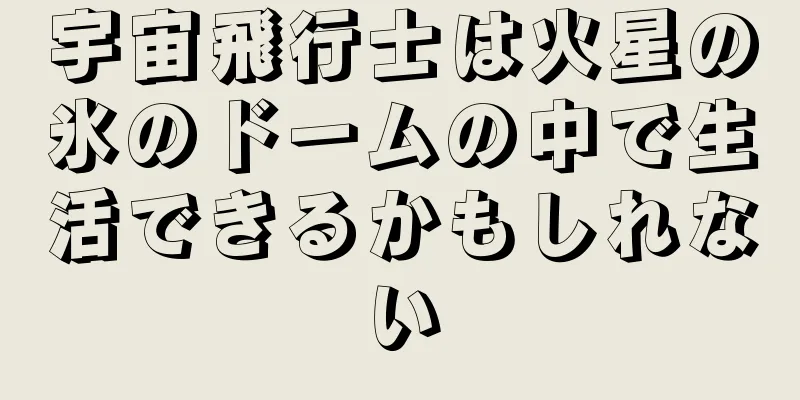 宇宙飛行士は火星の氷のドームの中で生活できるかもしれない