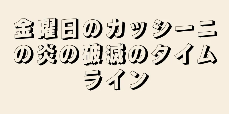 金曜日のカッシーニの炎の破滅のタイムライン